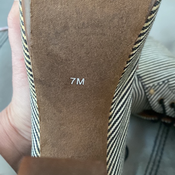 Havana Last Jeffrey Campbell Lita Navy White Striped Platform Heels💙🤍💙 - Picture 12 of 12